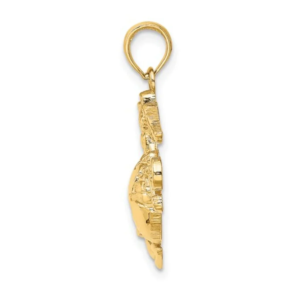 10K Yellow Gold U.S. Marine Corps Pendant – Solid Gold | Made in the USA